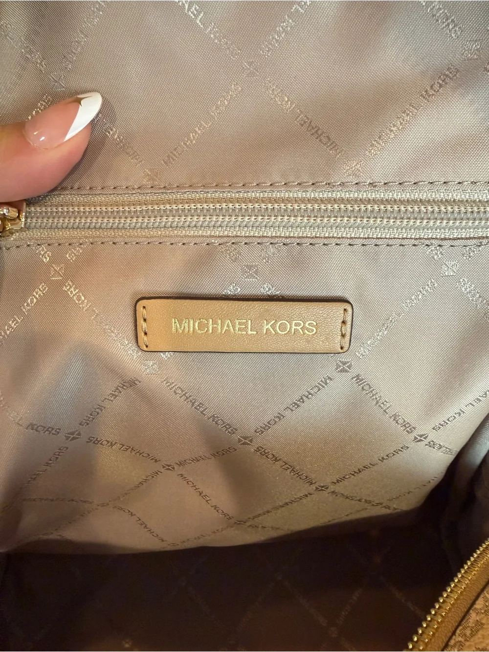 Michael Kors Rhea Medium Color-Block Signature Logo Backpack - like new!